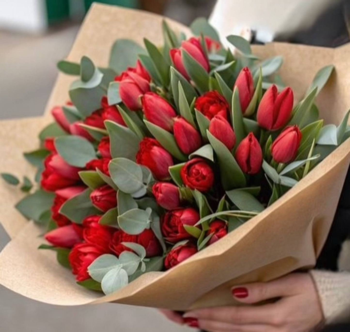 Red Tulips Bouquet